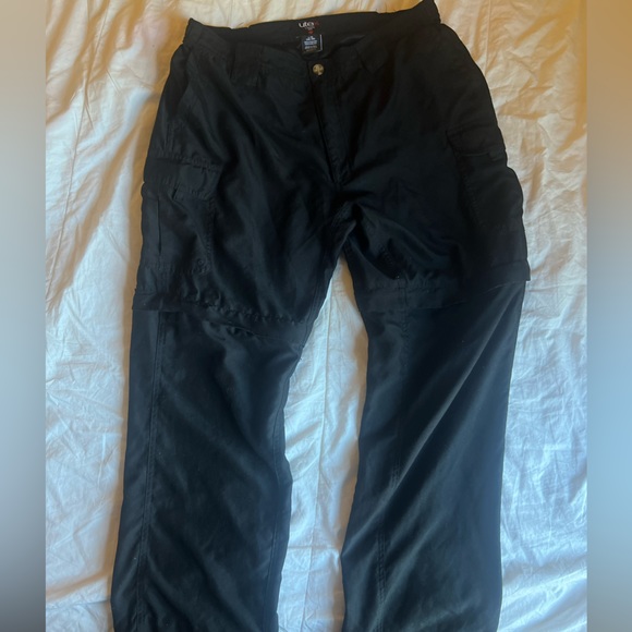 Utex Canada Mens Large 36-38) Black Cargo Zip Off Convertible Pants/Shorts - Picture 1 of 5